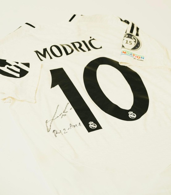 Luka Modric Match Worn and Signed Real Madrid Shirt