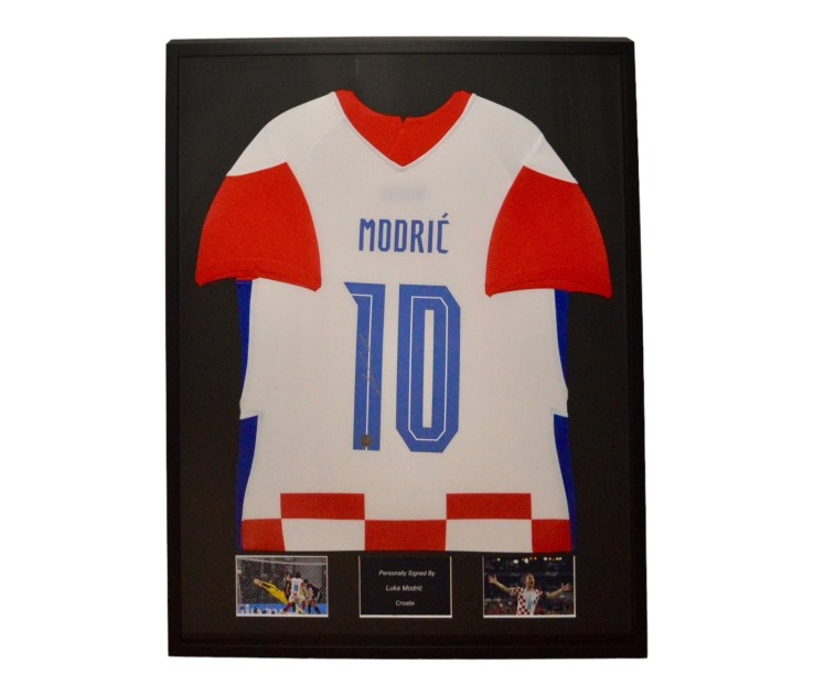 Luka Modric's Croatia 2020/21 Signed And Framed Shirt