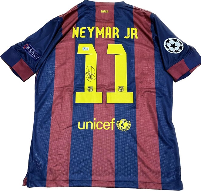 Maglia replica firmata di Neymar Jr. FC Barcelona 2014/15