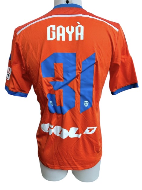 Gayà's Match-Worn Shirt, Valencia vs Milan Trofeo Naranja 2014