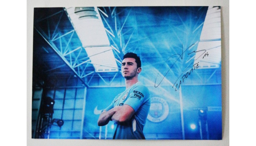 Aymeric Laporte Manchester City FC A2 Signed Photograph