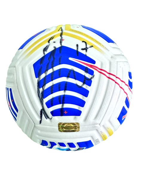 Pallone Match-Ball Serie A, 2020/21 - Autografato da Ciro Immobile