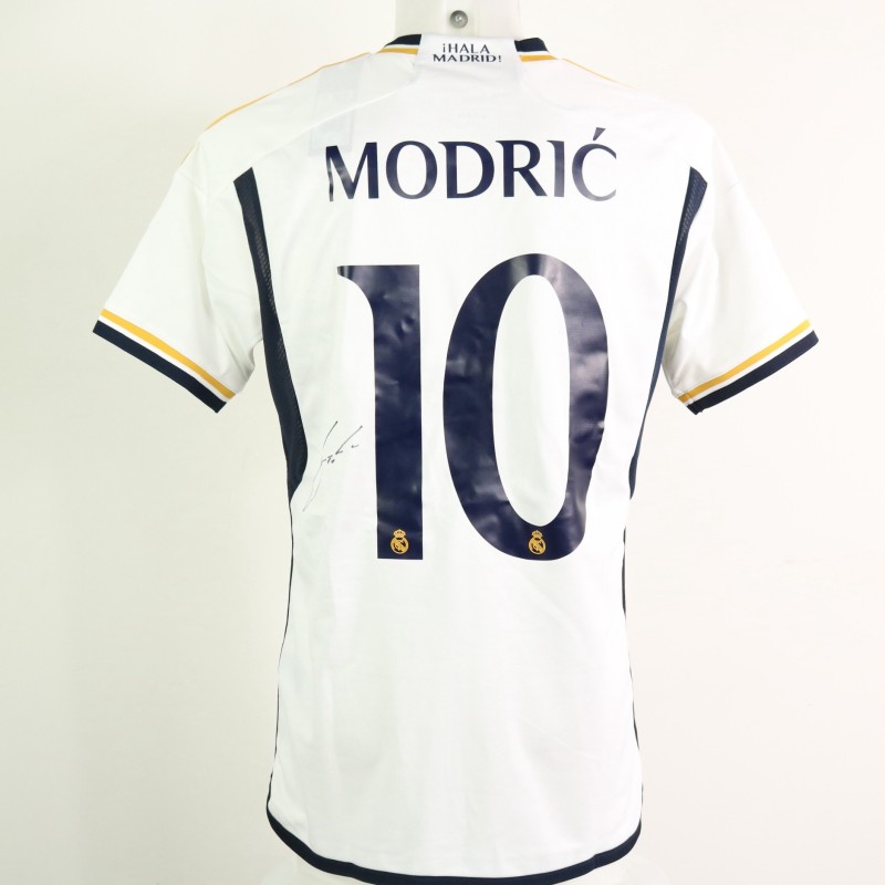 Modric Official Real Madrid Signed Shirt, 2023/24 