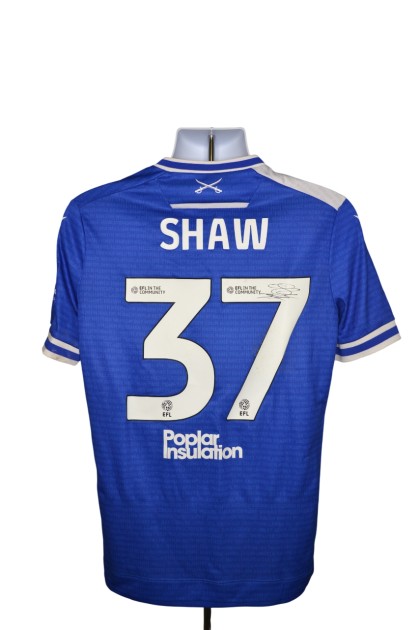 Shaw's Bristol Rovers EFL Sky Bet League One Signed Match Worn Shirt, vs Leyton Orient