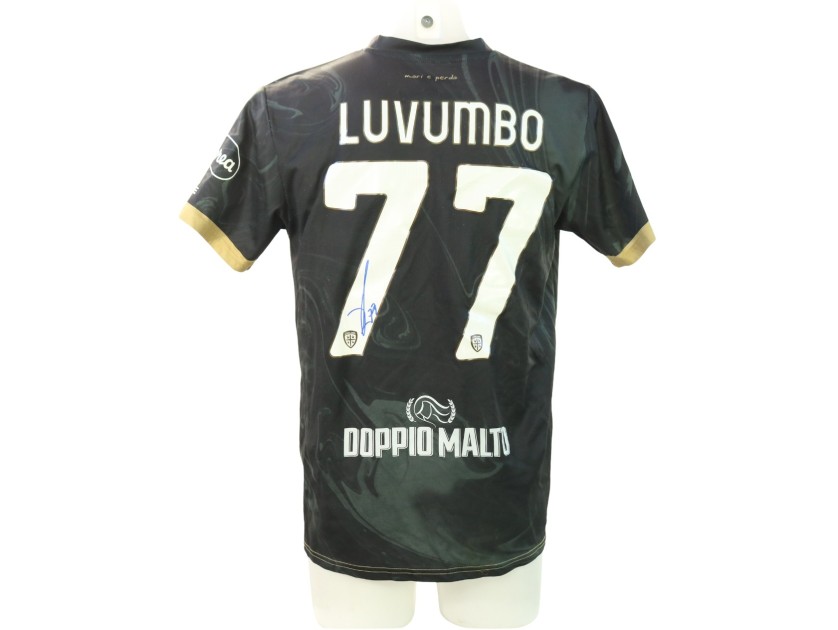 Luvumbo's Signed Unwashed Shirt, Lazio vs Cagliari 2024