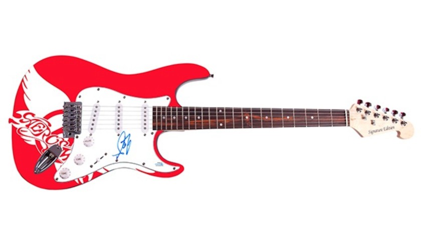 Aerosmith Guitar Hand Signed by Steven Tyler 
