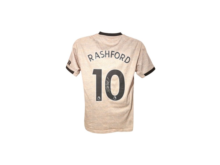 Maglia third ufficiale firmata da Marcus Rashford Manchester United 2019/20