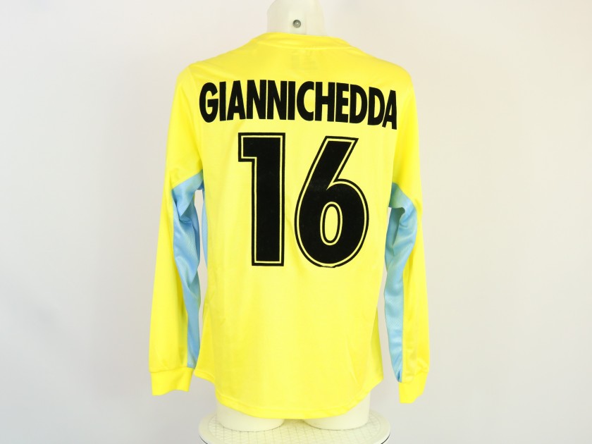 Giannichedda's Match-Worn-Shirt-Verona-vs-Lazio-2001