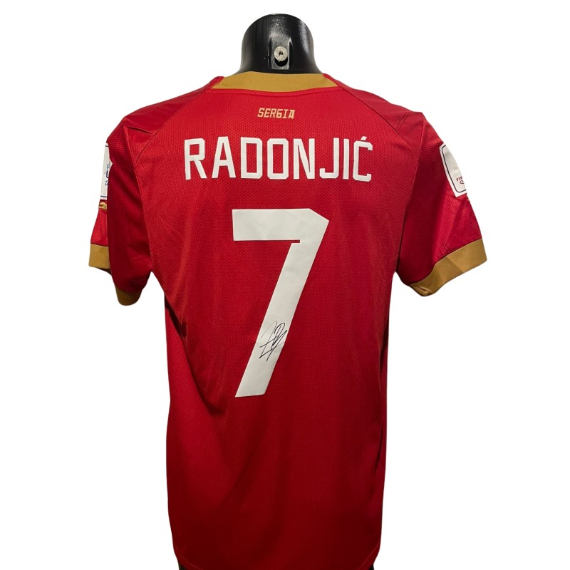 Radonjic's Serbia Signed Replica Shirt, World Cup 2022