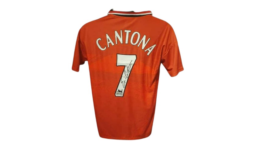 Eric Cantona Signed Official Replica Manchester United 1994 Shirt -  CharityStars