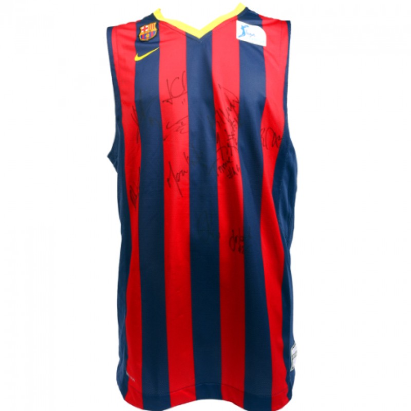 FC Barcelona Team Signed, Official Basketball Shirt