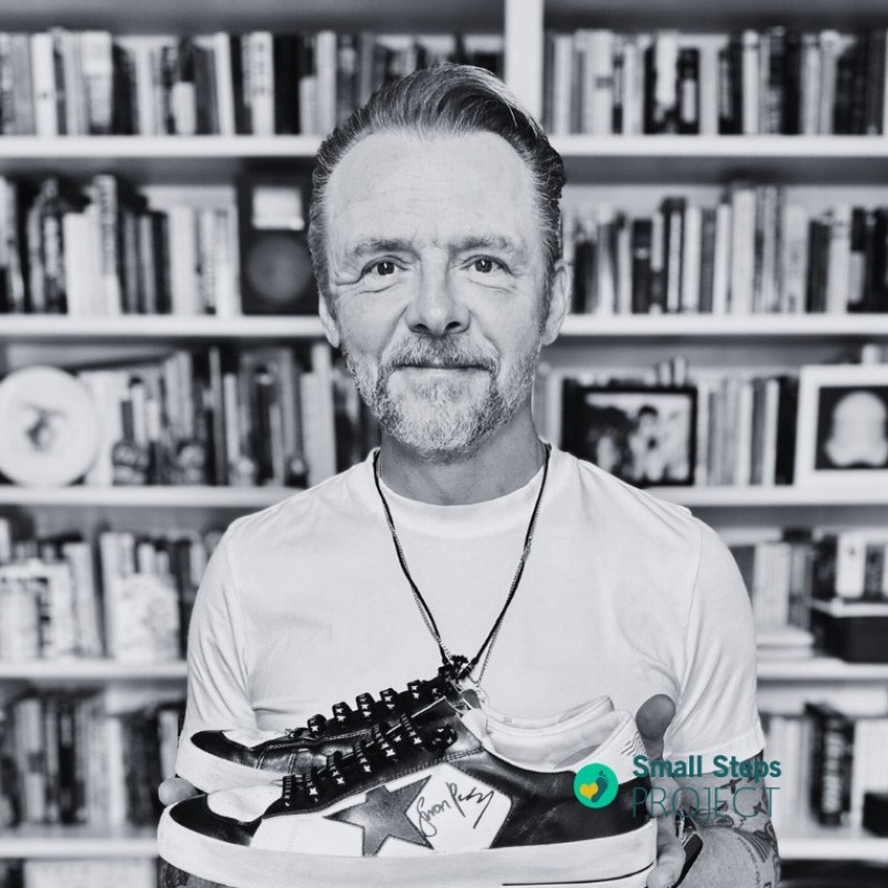 Simon Pegg's Worn and Signed Shoes