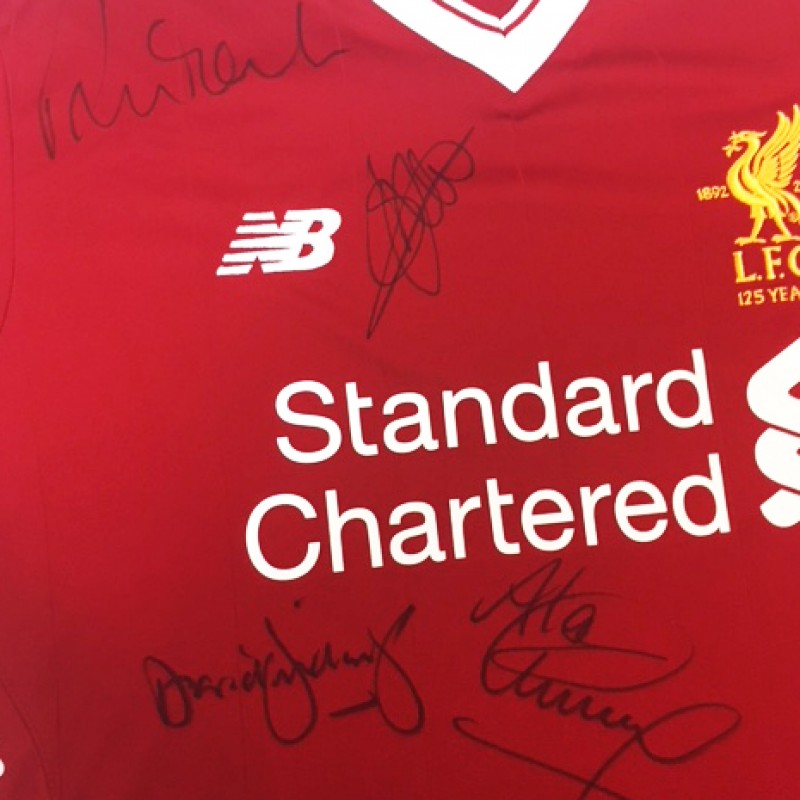 LFC Europe Legends Fairclough, Hyypia, Fowler & Kennedy Signed Shirt