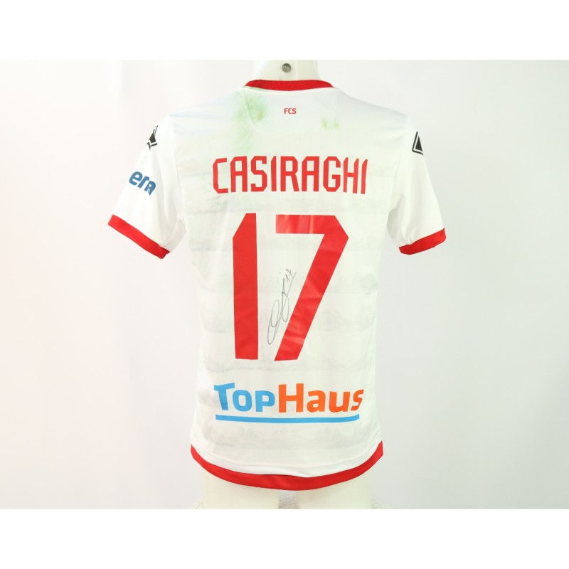 Casiraghi's Signed Unwashed Shirt, Sudtirol vs Cremonese 2024