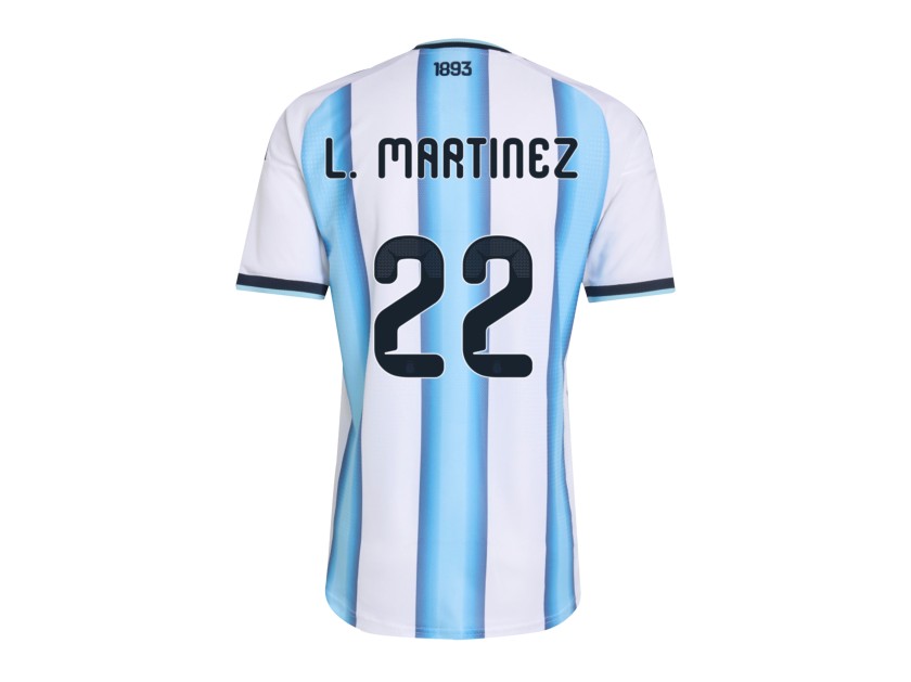 Martinez's Argentina 2026 Signed with Personalized Dedication Shirt