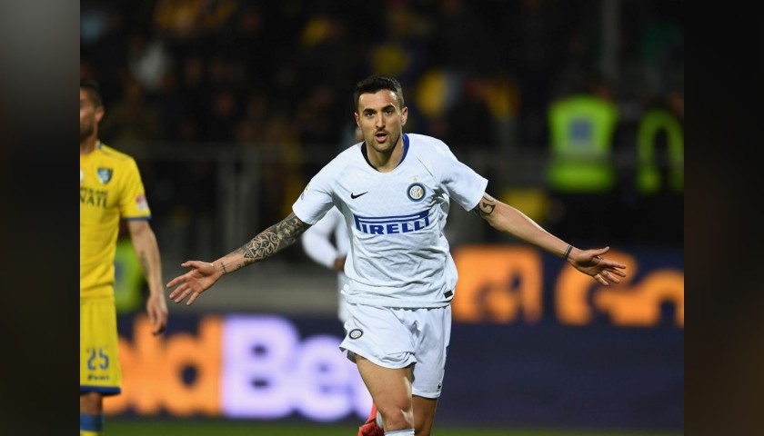Vecino's Inter Worn and Signed Shorts, 2018/19