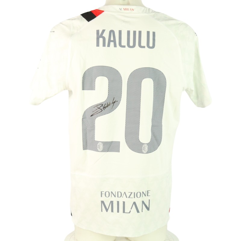 Kalulu Official Milan Signed Shirt, 2023/24