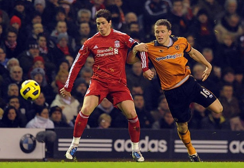 Match issued Torres Liverpool shirt, Premier League 10/11 - CharityStars