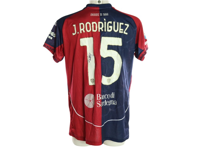 Rodriguez's Signed Unwashed Shirt, Cagliari vs Napoli 2026