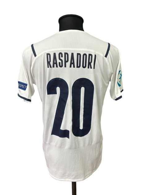 Raspadori's Italy Under-21 Issued Shirt, 2021