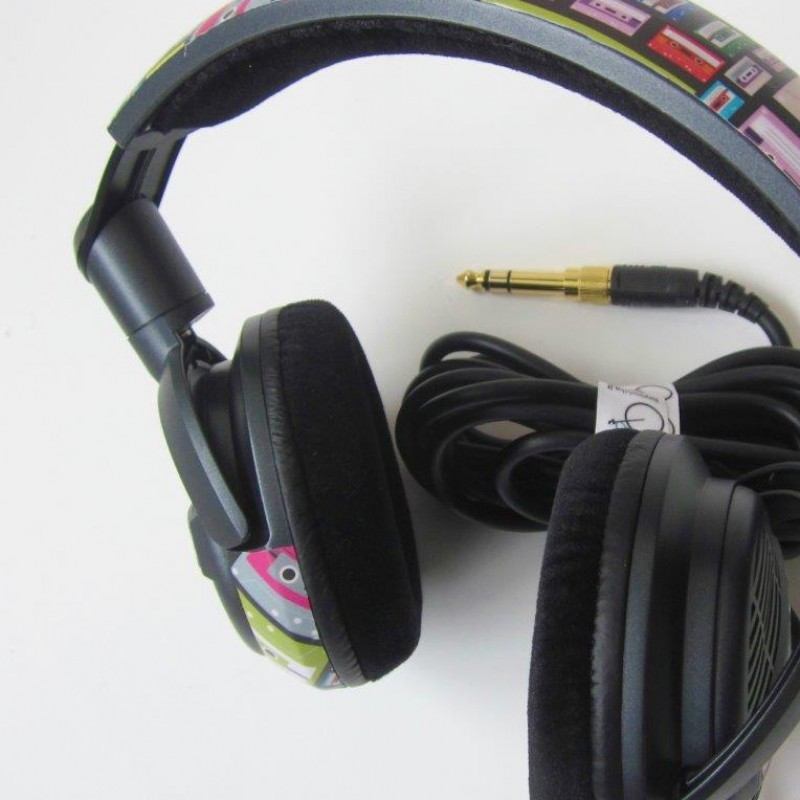 Headphones worn and signed by Linus with custom graphics by FixYourBike 