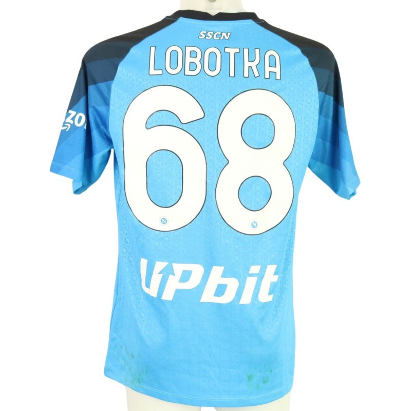 Lobotka's Napoli Unwashed Shirt, Serie A 2022/23