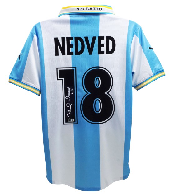 Pavel Nedved's Lazio Signed Replica Shirt