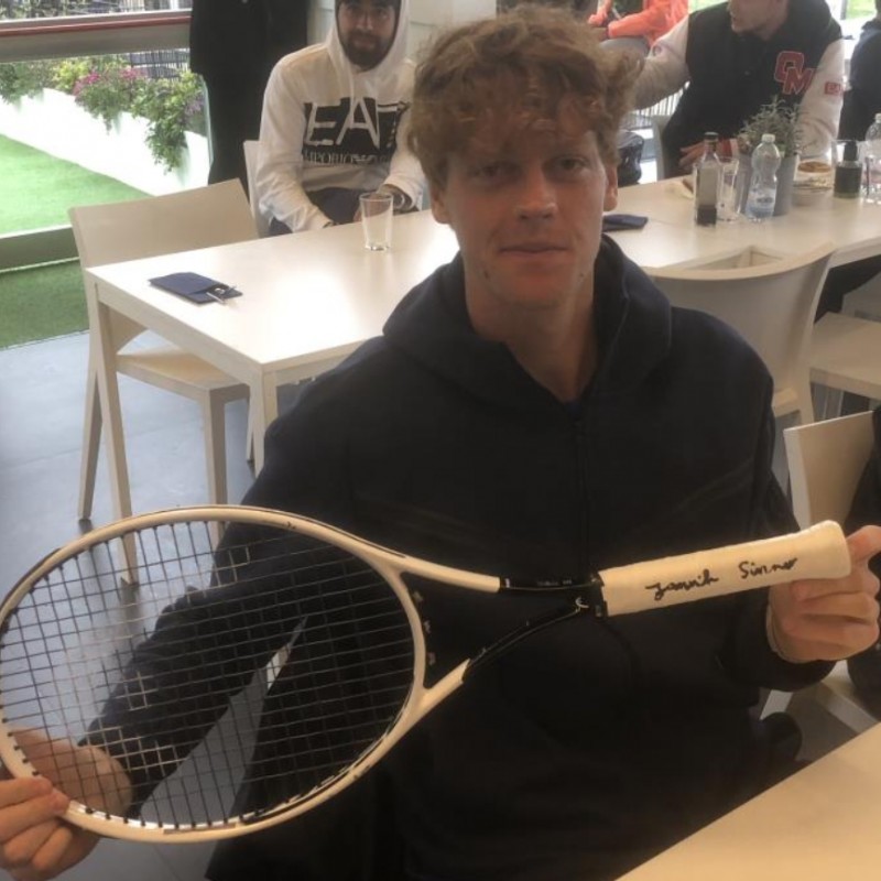  Jannik Sinner's Used and Signed Racquet