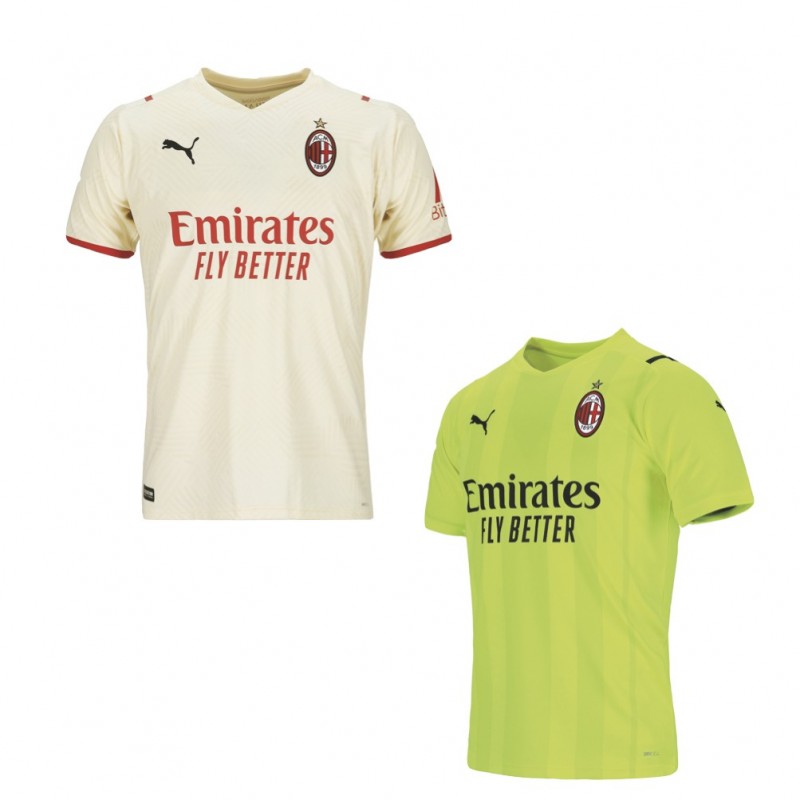 Paolo and Francesca Scaroni - AC Milan 2021/22 Shirts