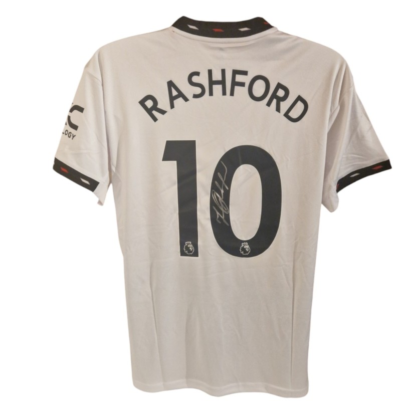 Marcus Rashford's Manchester United 2022/23 Signed Replica Away Shirt