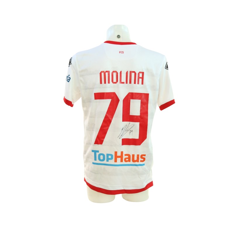 Molina's Signed Unwashed Shirt, Sudtirol vs Cittadella 2024