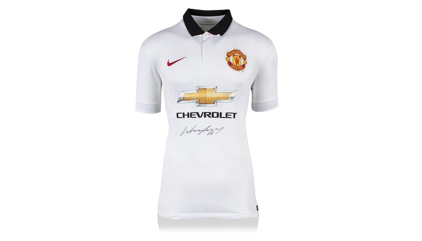 Wayne Rooney Signed Manchester United 2014-15 Away Shirt