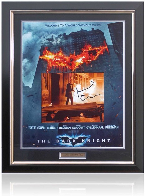 Michael Caine Signed Batman Movie Presentation