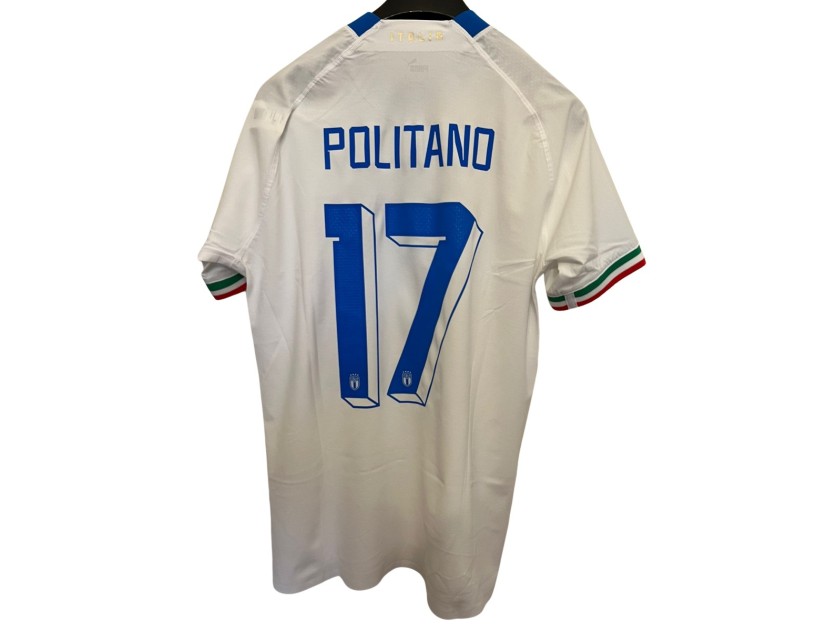 Maglia gara Politano, Austria vs Italia 2022