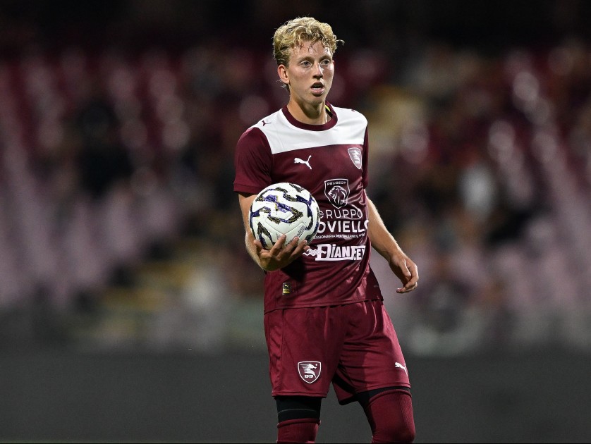 Maglia De Boer indossata Salernitana vs Reggina 2025