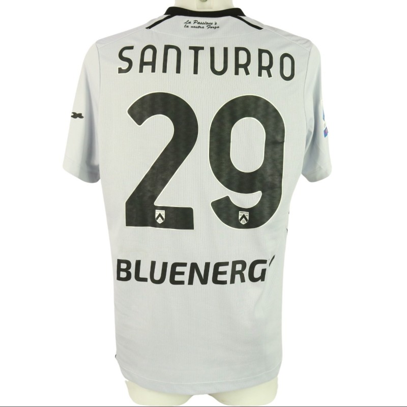 Santurro's Udinese Match Shirt, 2021/22