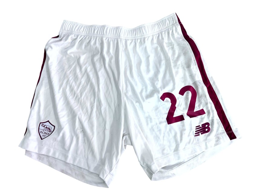 Zaniolo's Roma Unwashed Shorts, 2022/23