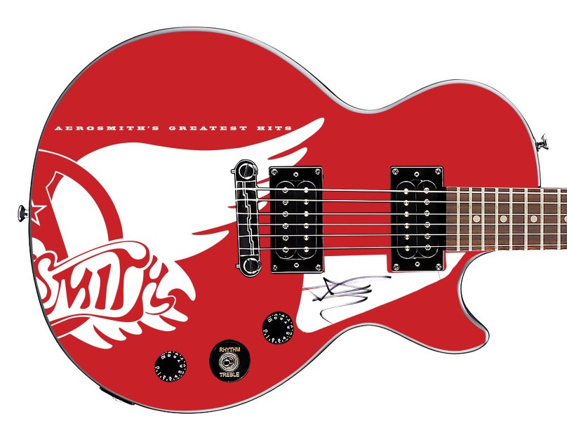 Aerosmith Steven Tyler Signed Custom Epiphone Guitar - CharityStars