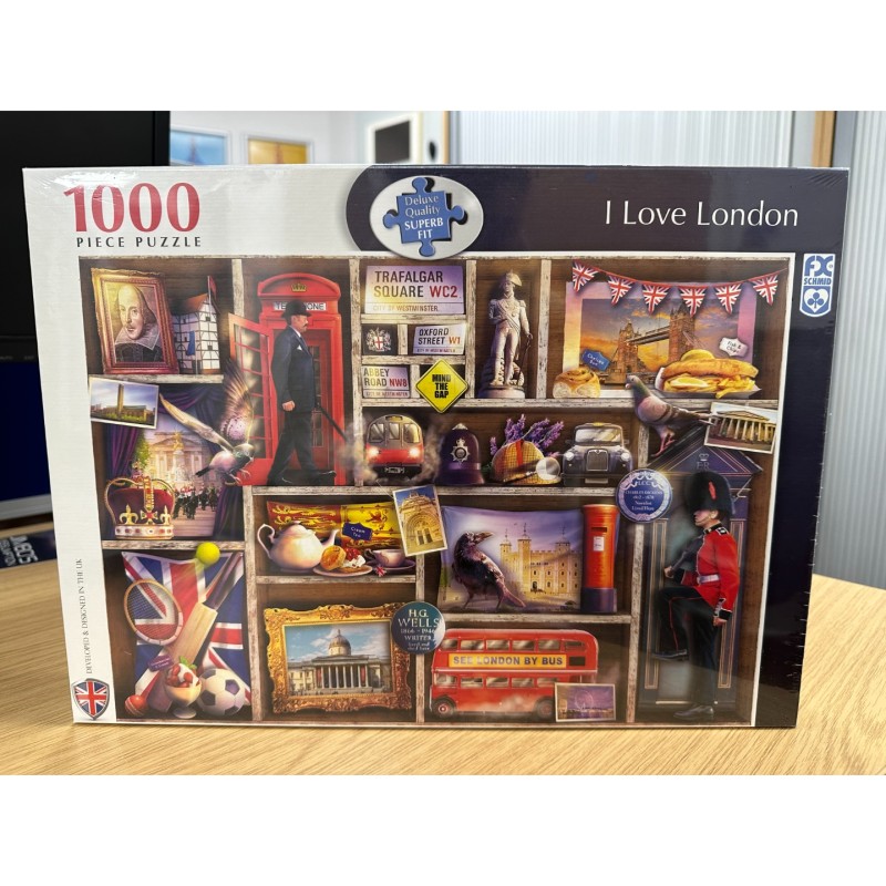 I Love London - 1000 piece Puzzle