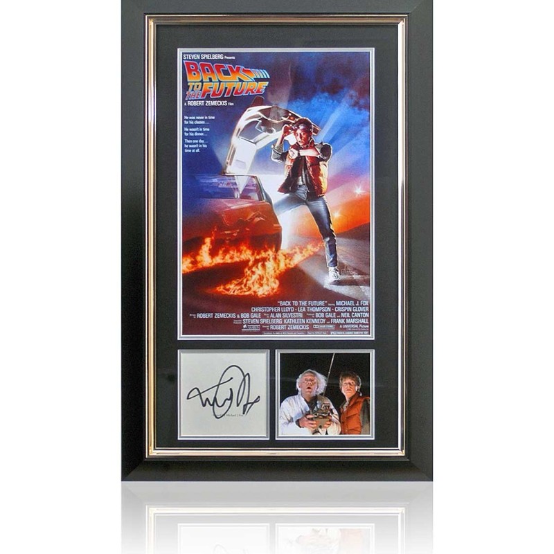 Michael J. Fox Signed 'Back to the Future' Presentation