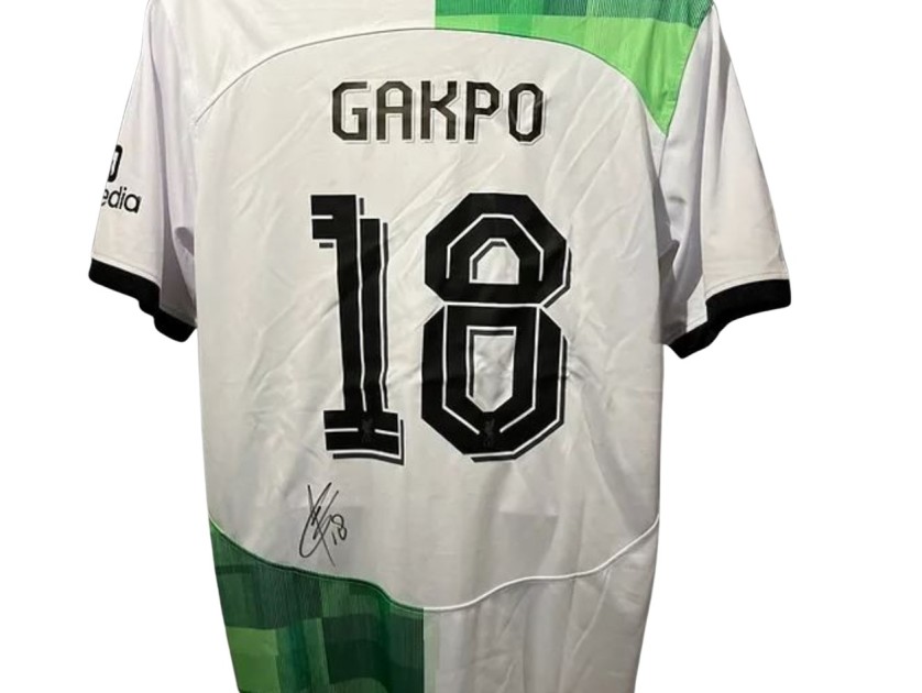 Maglia away replica Liverpool 2023/24 firmata da Cody Gakpo