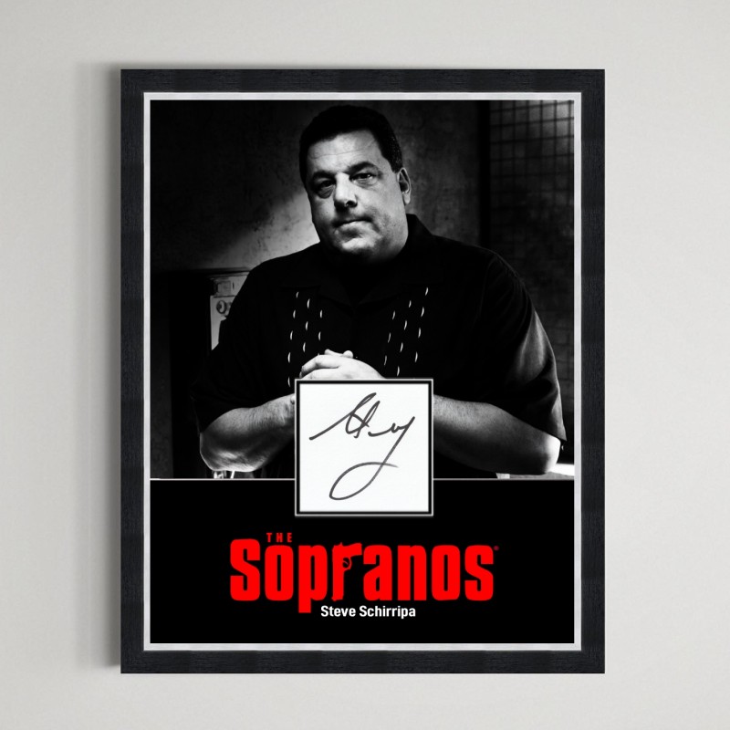 Steve Schirripa Signed The Sopranos Display