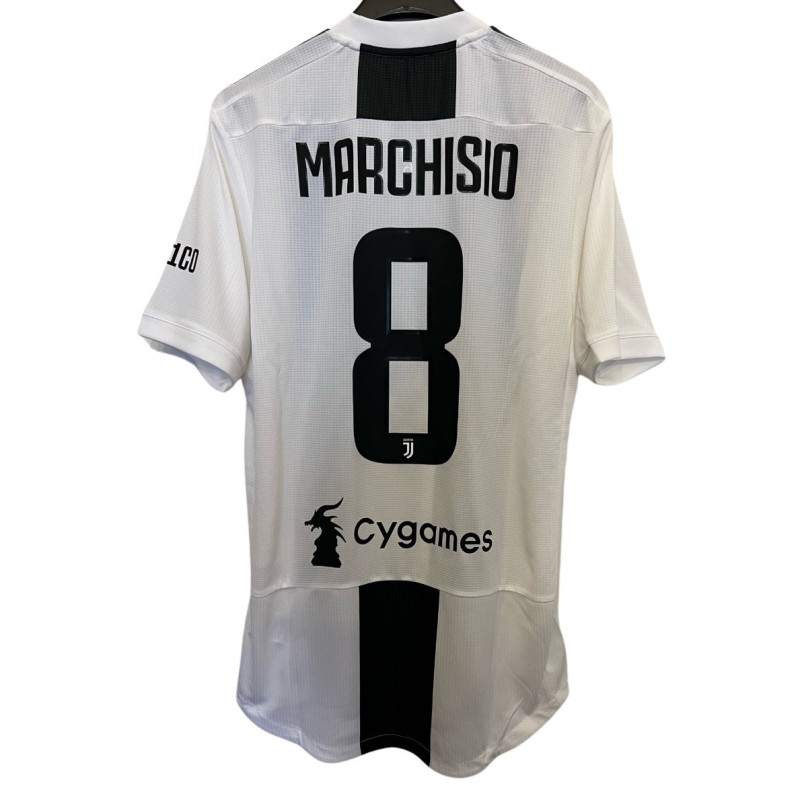 Maglia gara Marchisio, Juventus vs Verona 2018 - Patch "UN1CO"