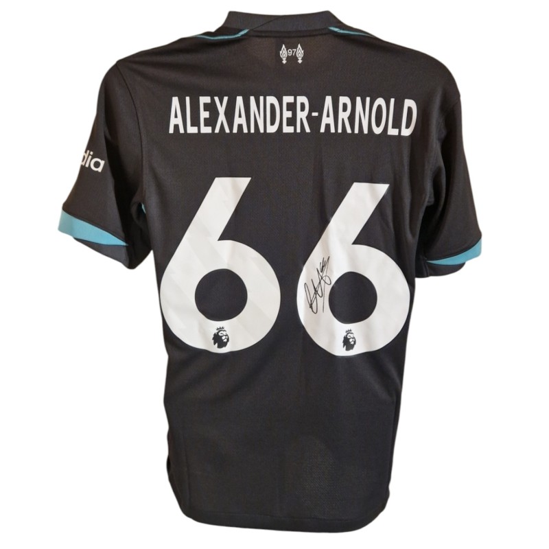 Maglia ufficiale away Trent Alexander-Arnold Liverpool 2024/25 - Autografata