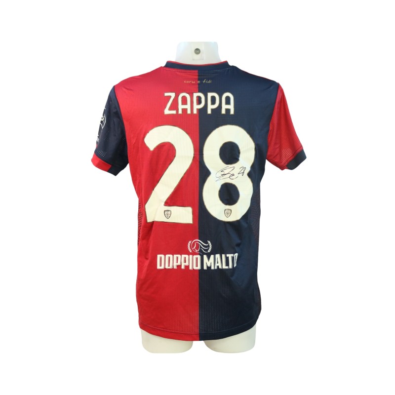 Maglia Zappa Unwashed, Cagliari vs Torino 2024 - Autografata