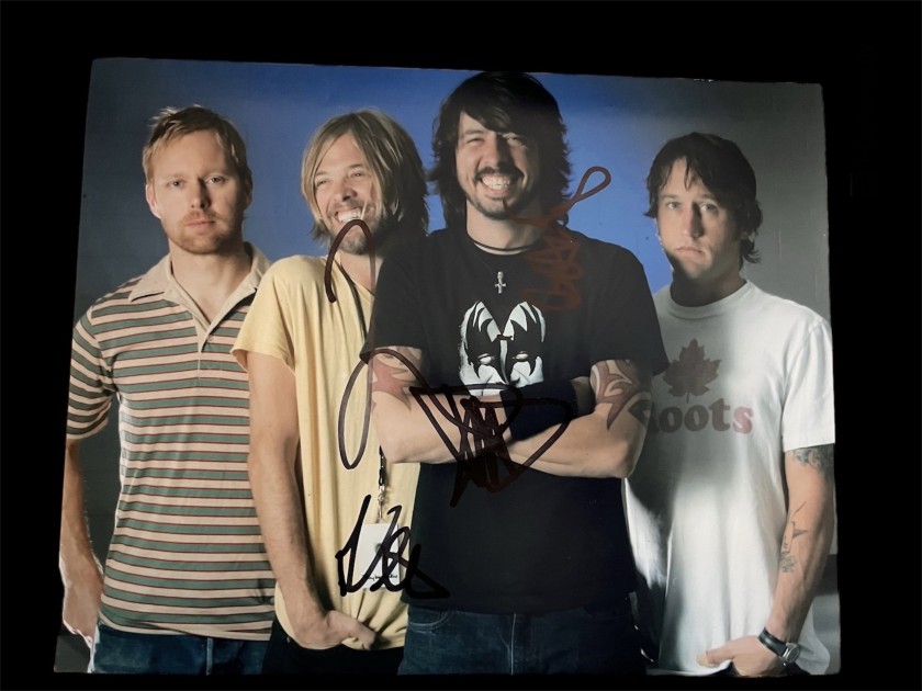 Fotografia firmata dei Foo Fighters