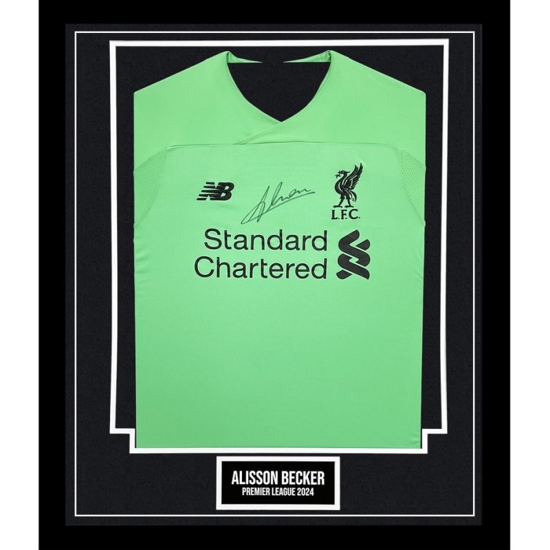 Alisson Becker's Liverpool Signed and Framed Shirt