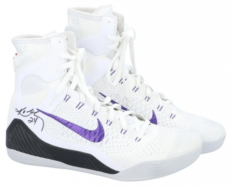 Kobe Bryant Signed Game Worn Nike Shoes- Kobe 6 China (Read Description!  RARE!!)