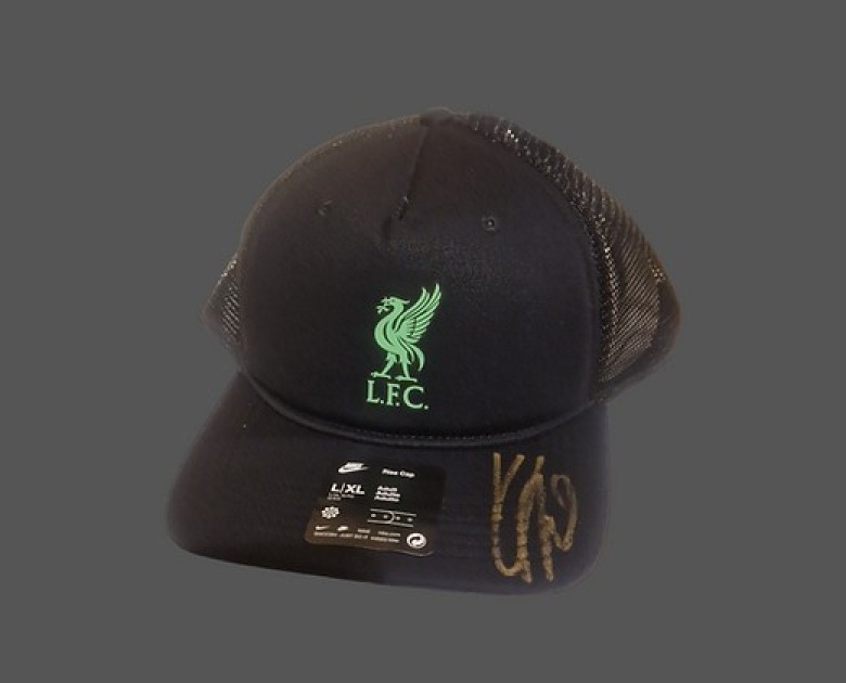Cappellino ufficiale Liverpool autografato da Jürgen Klopp 