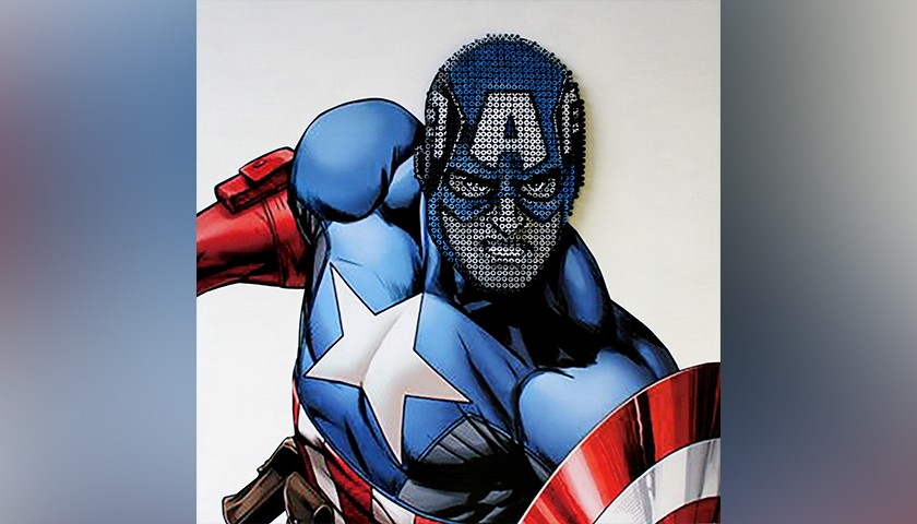 "Captain America" by A. Padovan (Drill Monkeys Art Duo)